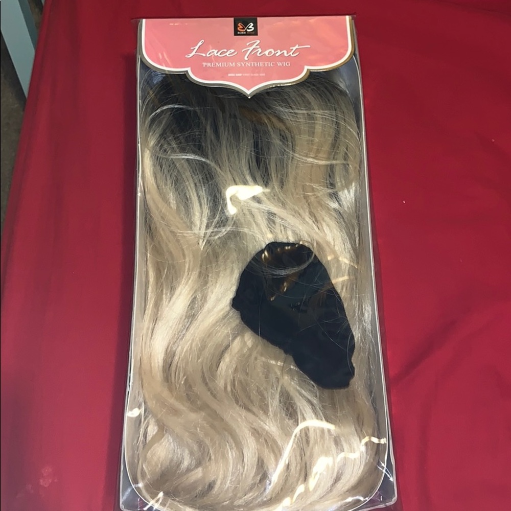 Blonde with black roots wig